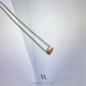 14k solid gold necklace N4/AuD30