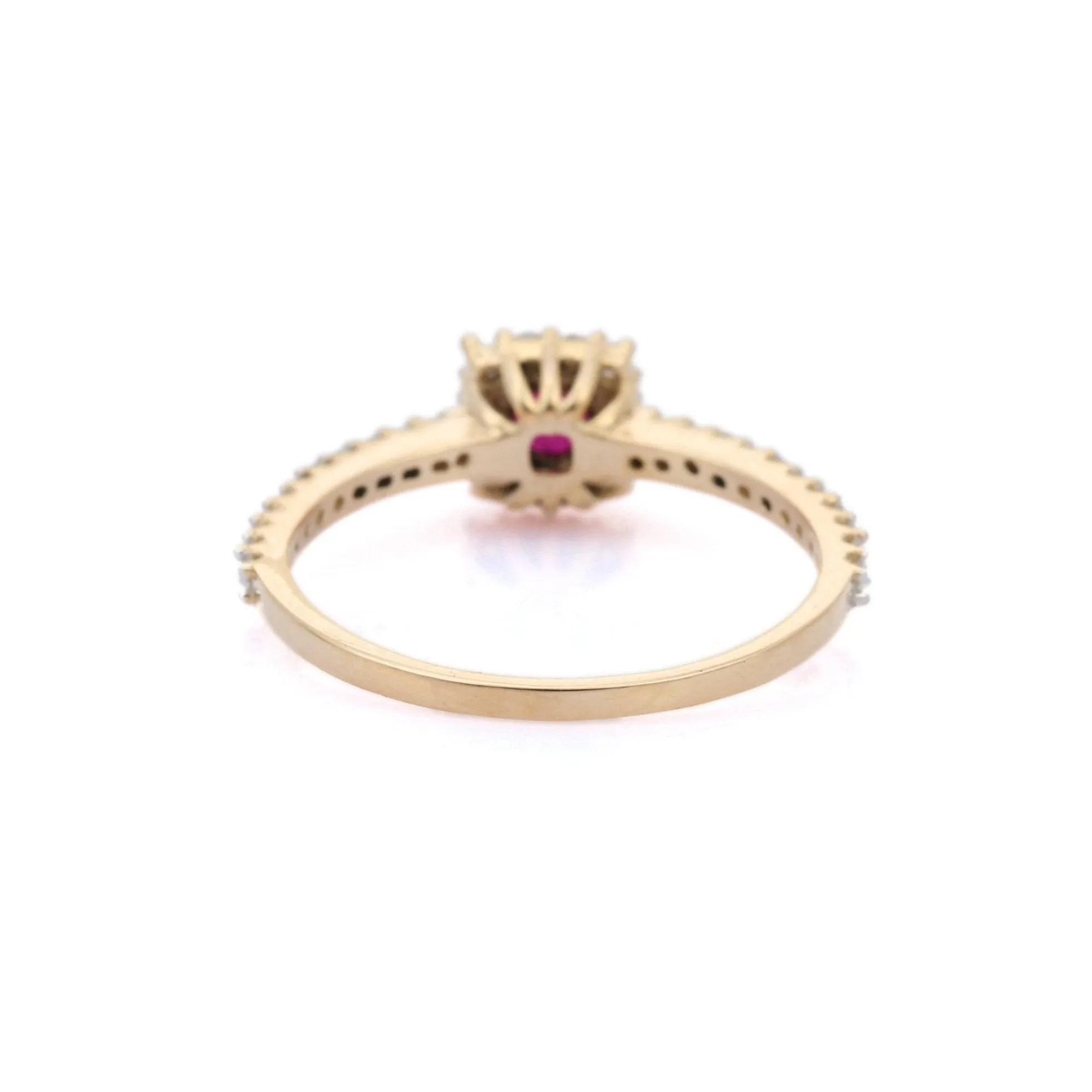 14K Yellow Gold Ruby Ring