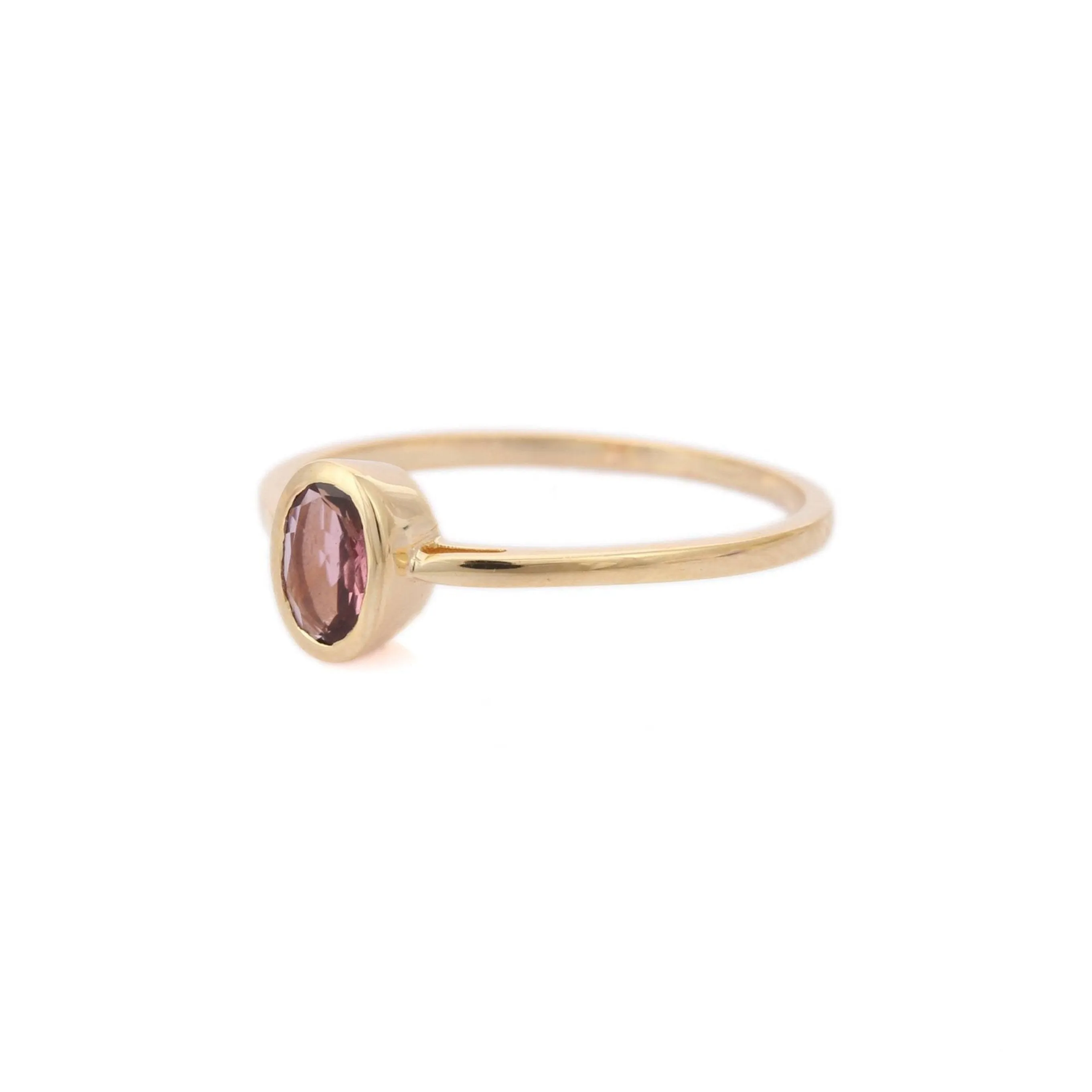 14K Yellow Gold Tourmaline Ring