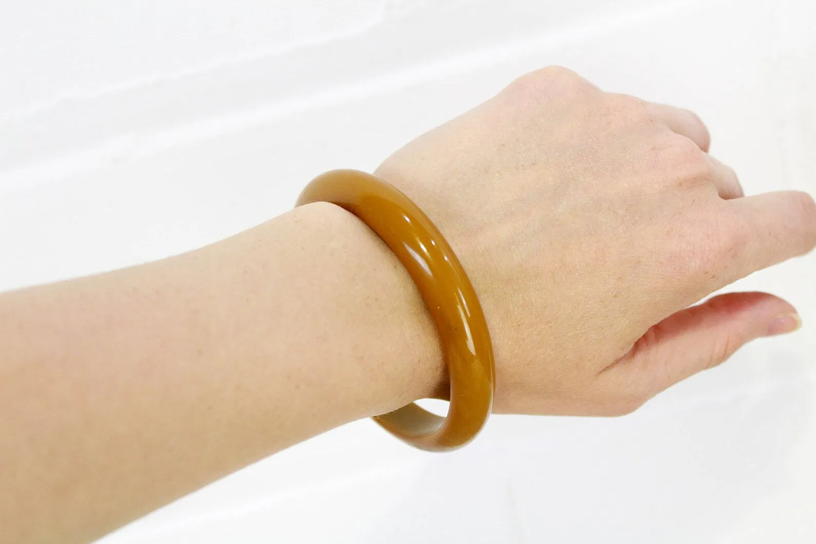 1930s/ 40s Caramel Bakelite Bangle Bracelet