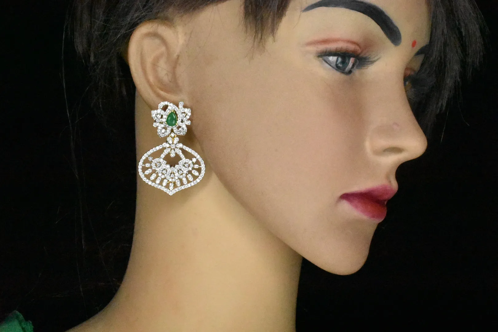 4 in 1 detachable diamond jhumkas