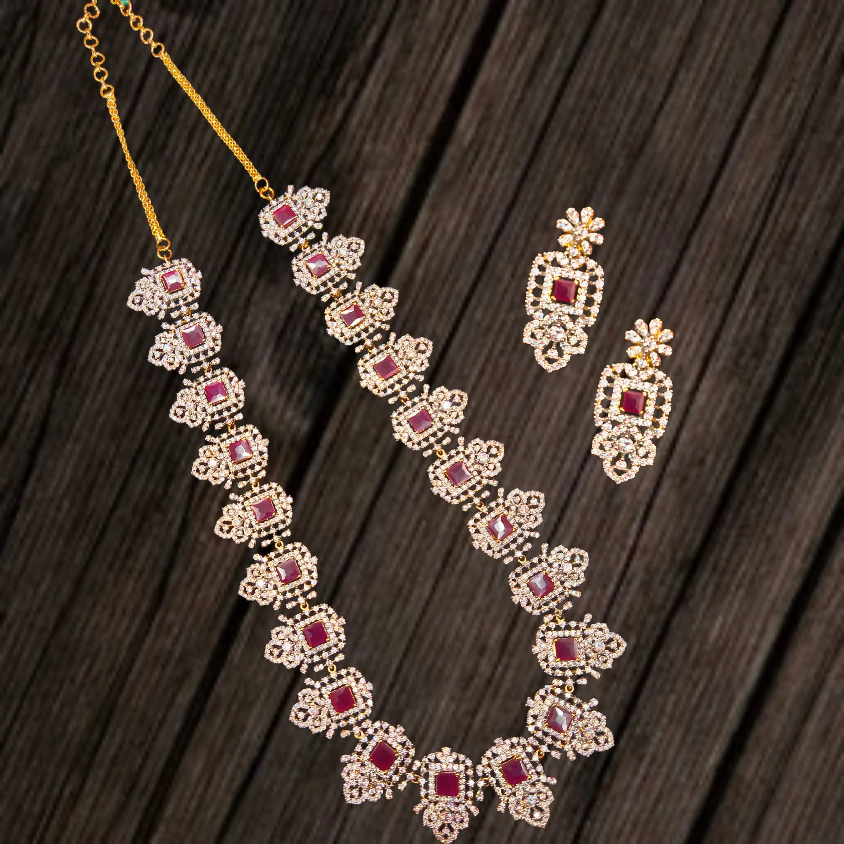 A Captivating South Indian-American Diamond Necklace by Asp Fashion Jewellery