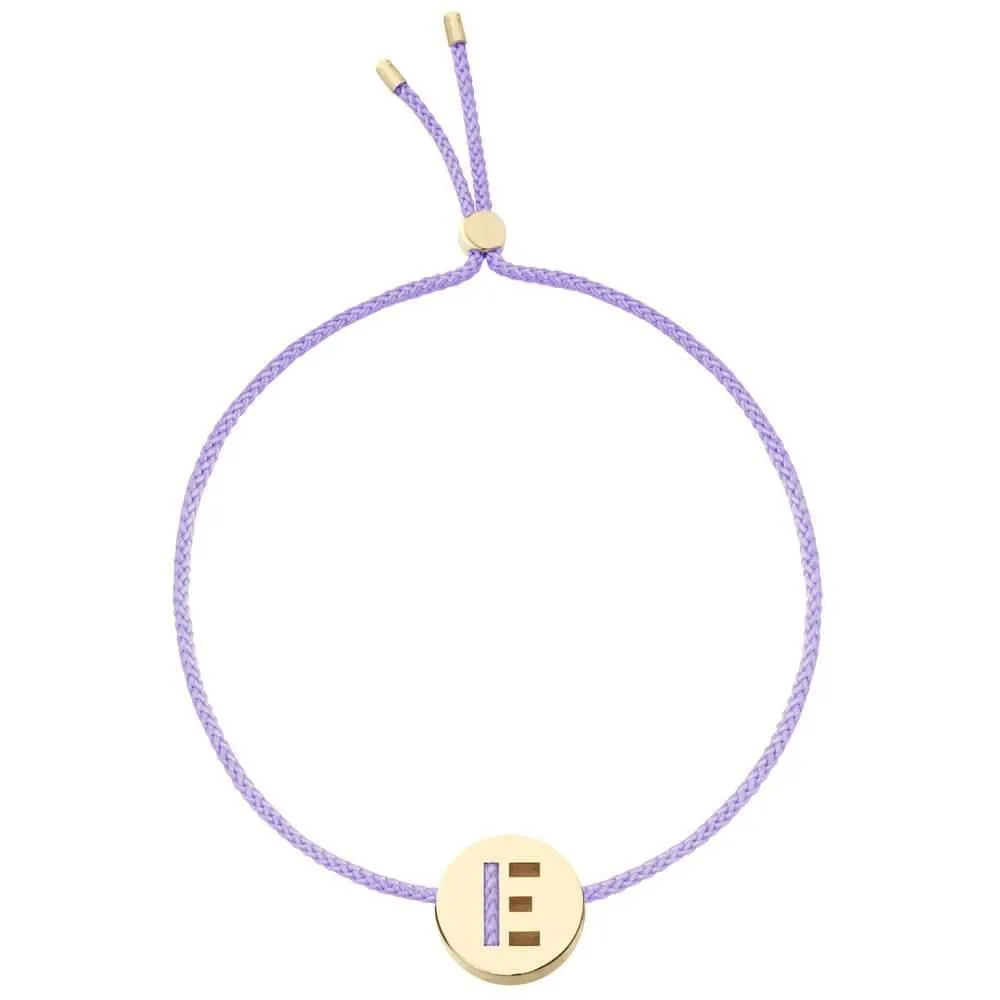 ABC's - E 18K Gold Plated Bracelet