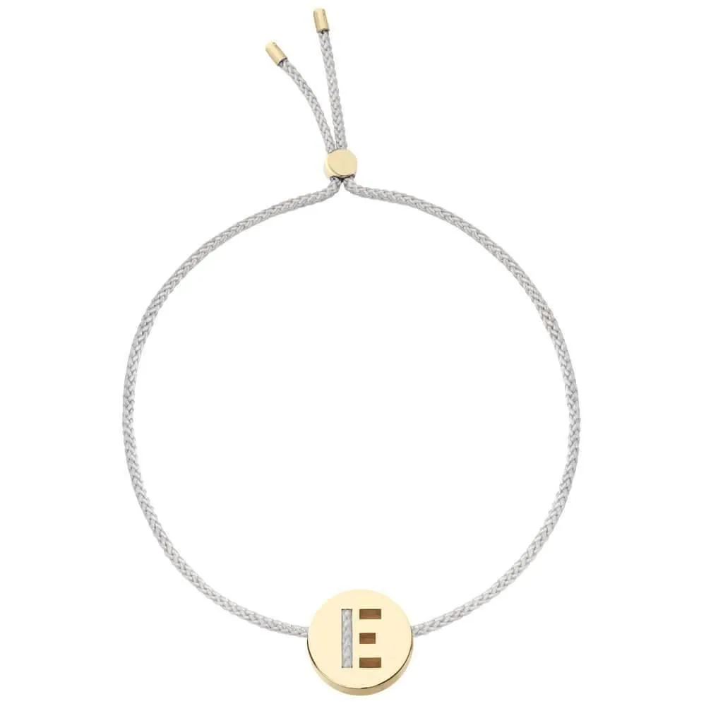 ABC's - E 18K Gold Plated Bracelet