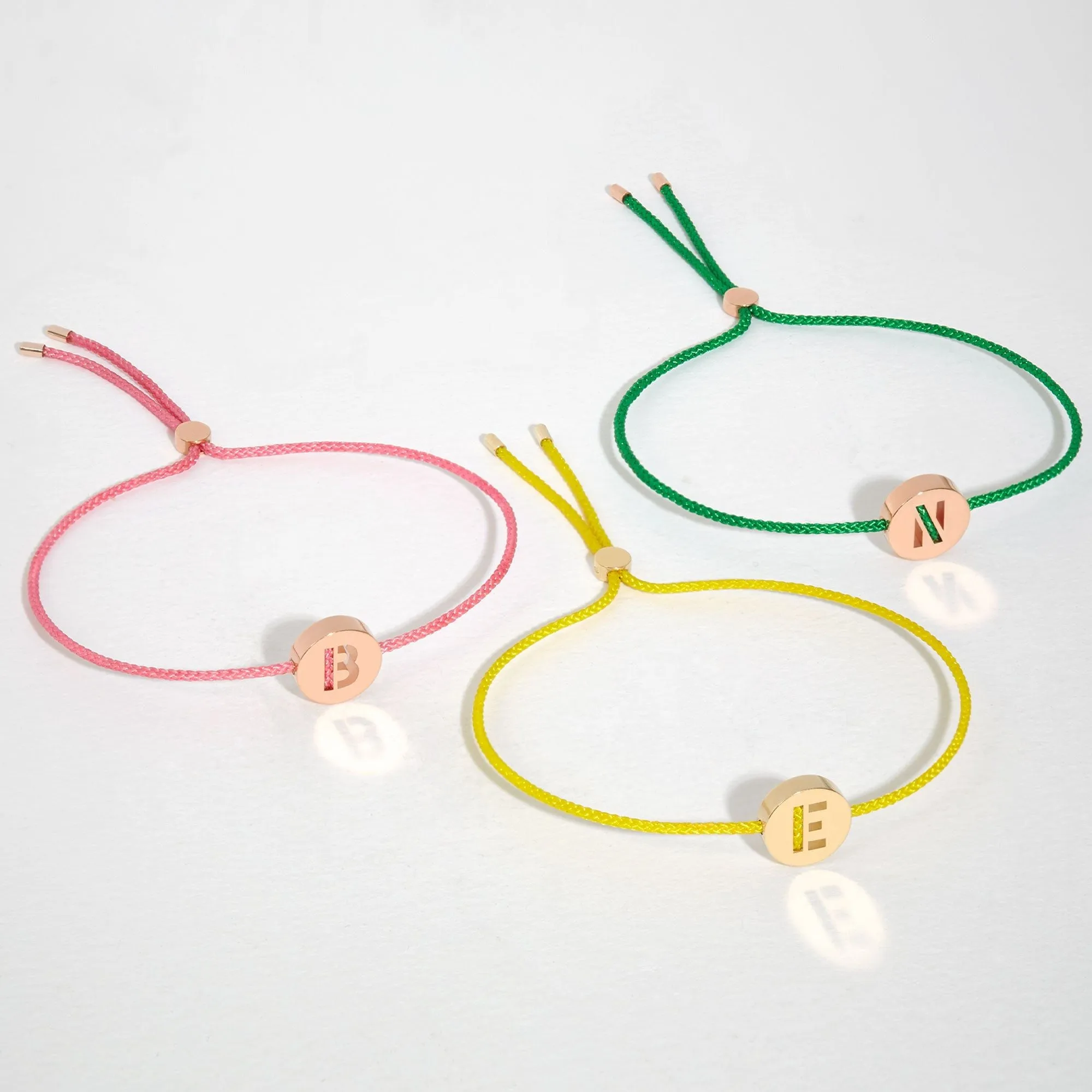 ABC's - E 18K Gold Plated Bracelet