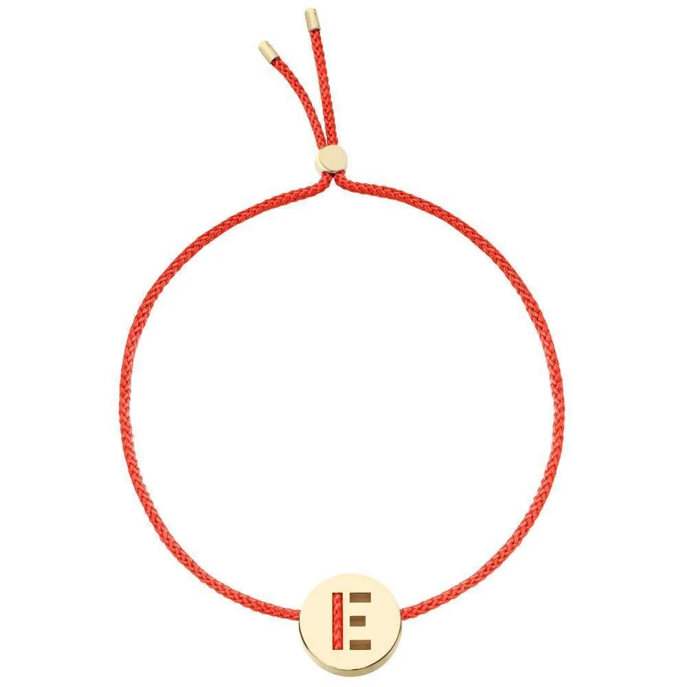 ABC's - E 18K Gold Plated Bracelet