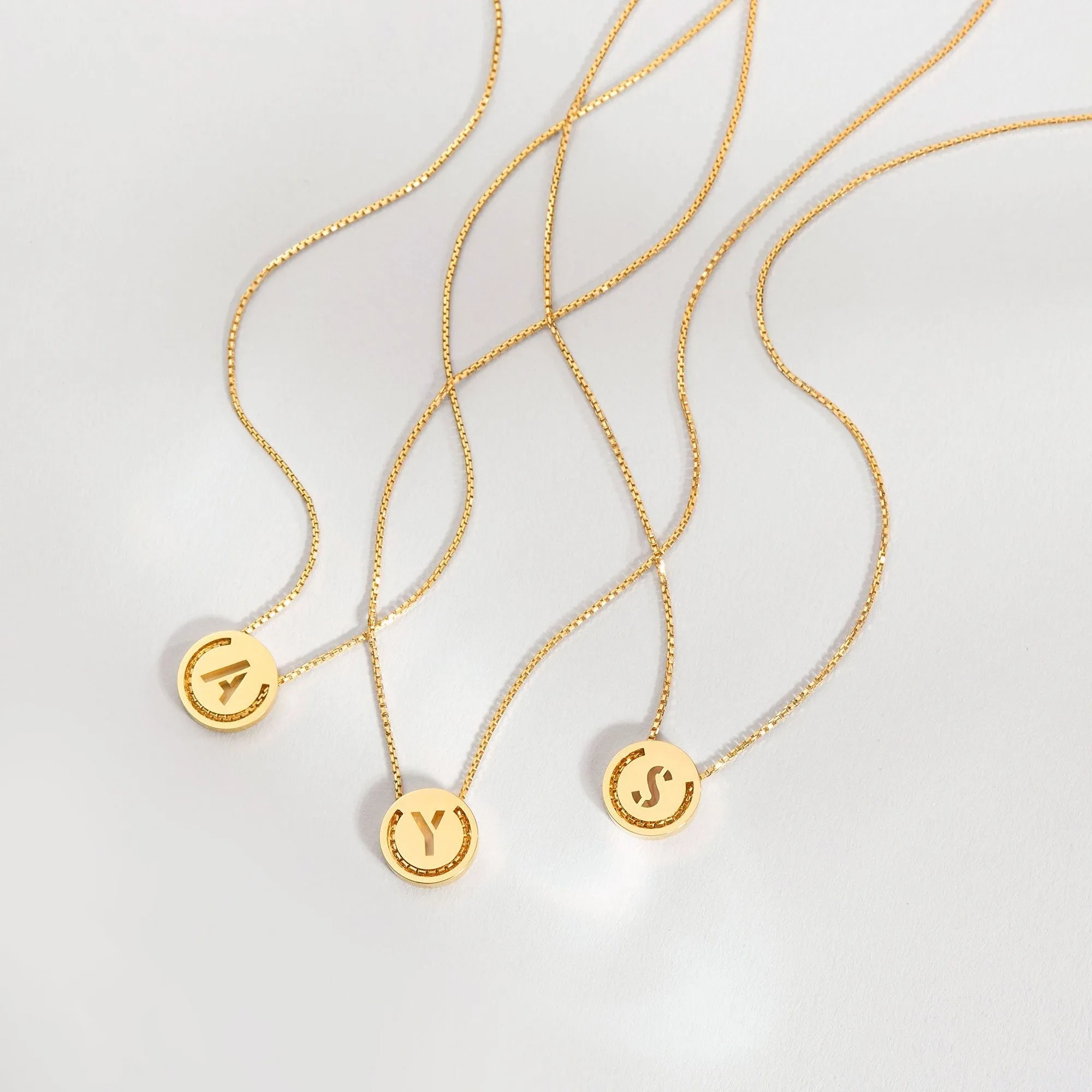 ABC's - Y 18K Gold Plated Necklace