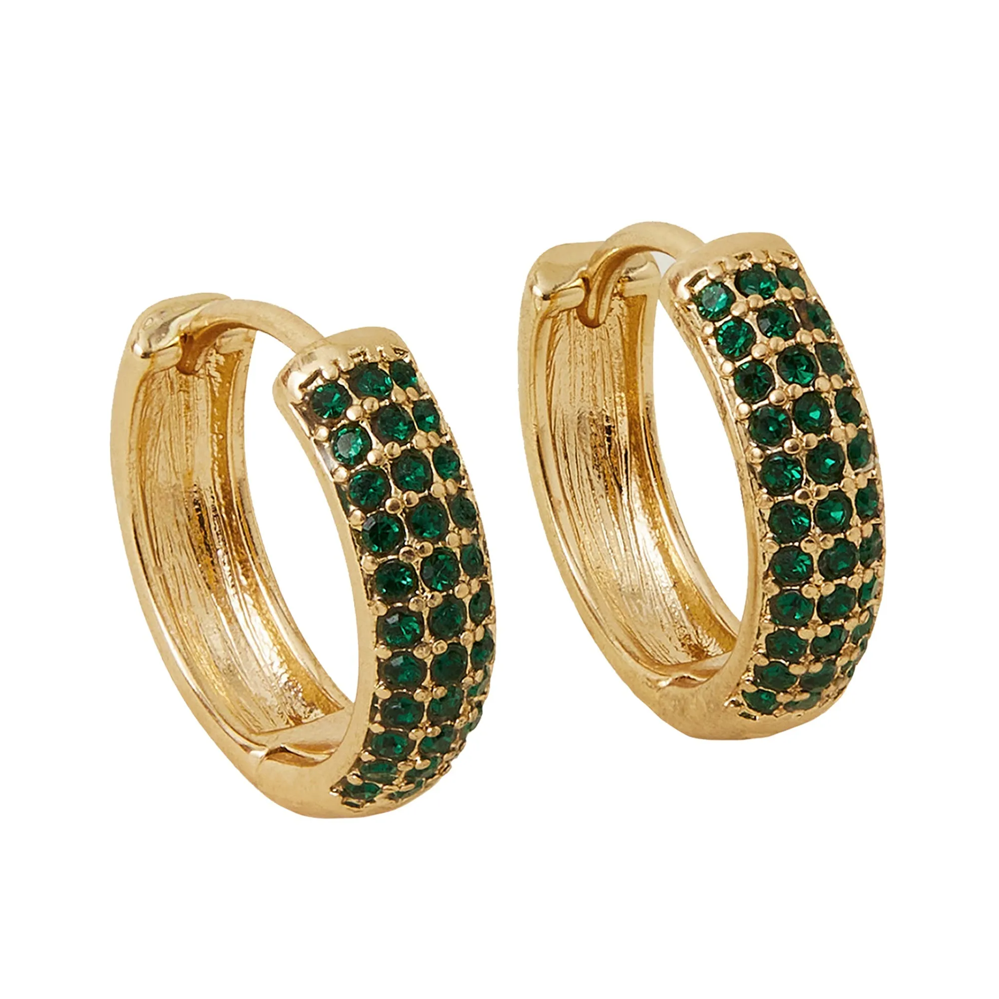 Accessorize London Women's Gem Mini Hoop Earrings