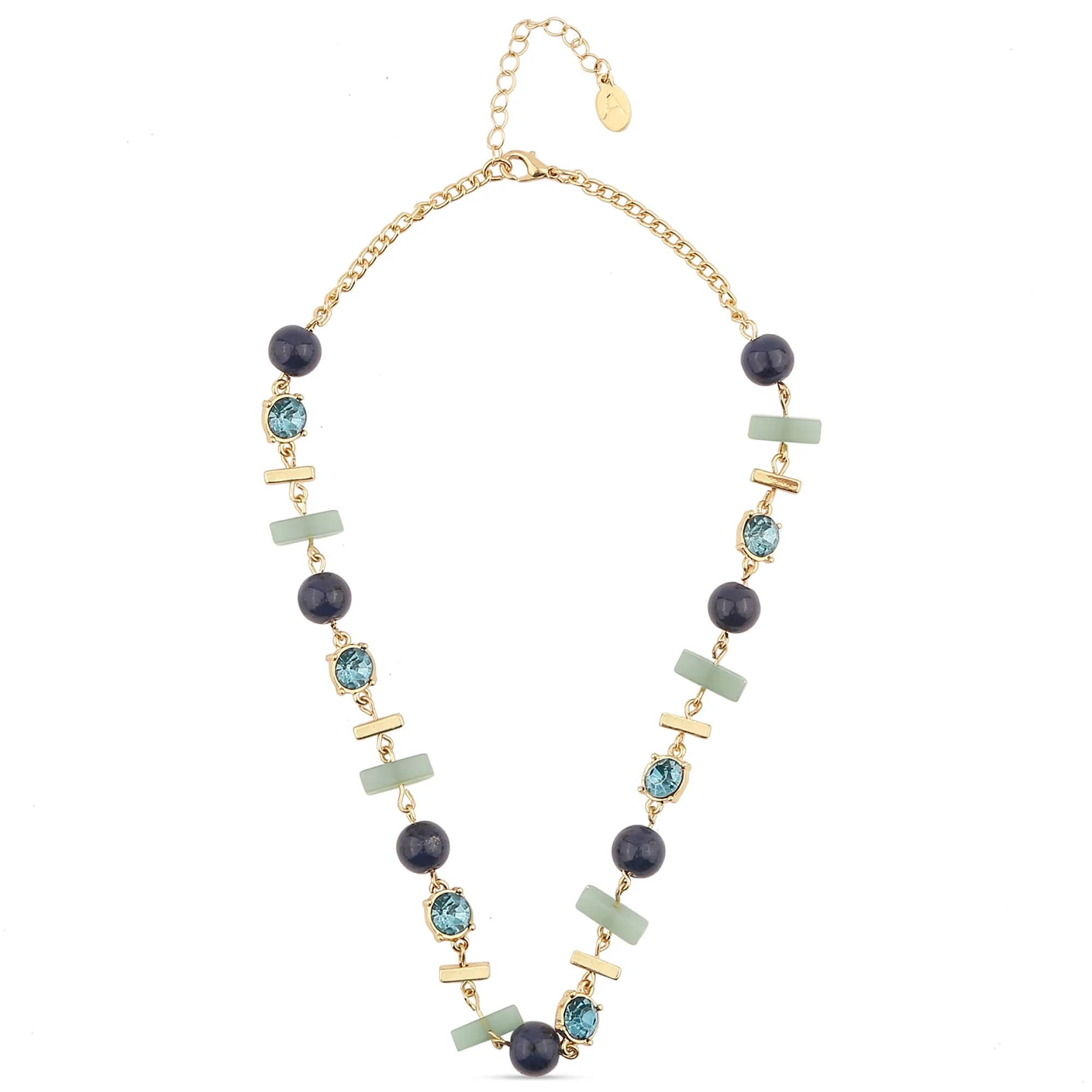 Accessorize London Women's Mixed Shape Stone Necklace