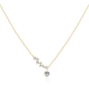 Aurelie Gi Genisis Grey Diamond & White Sapphire Constellation Necklace