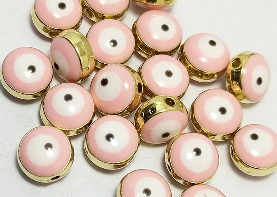 Baby Pink Evil Eye Charms