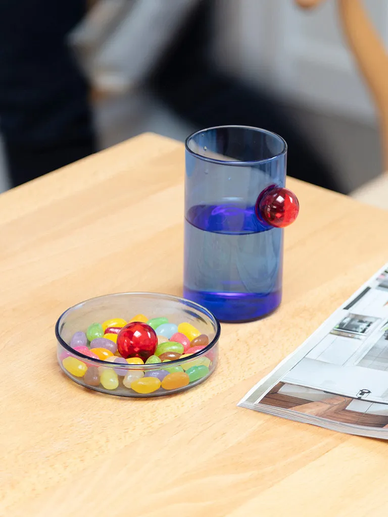 Blue & Red Small Bubble Dish