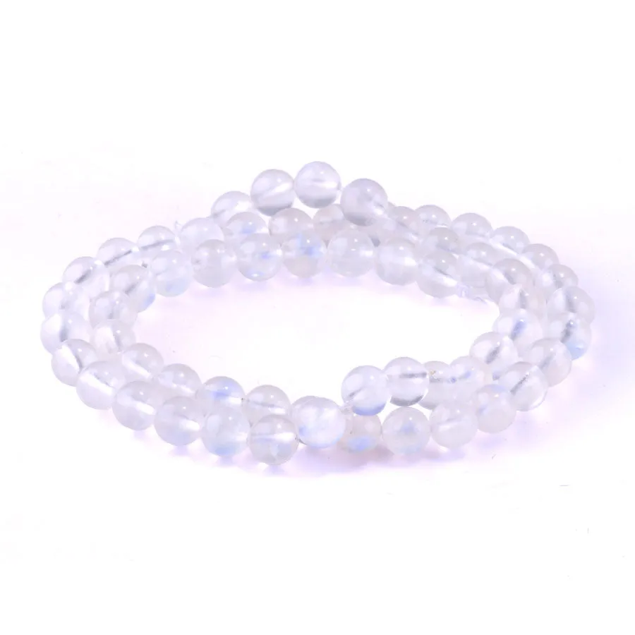 Blue Moonstone 6mm Round AAA Grade - 15-16 Inch