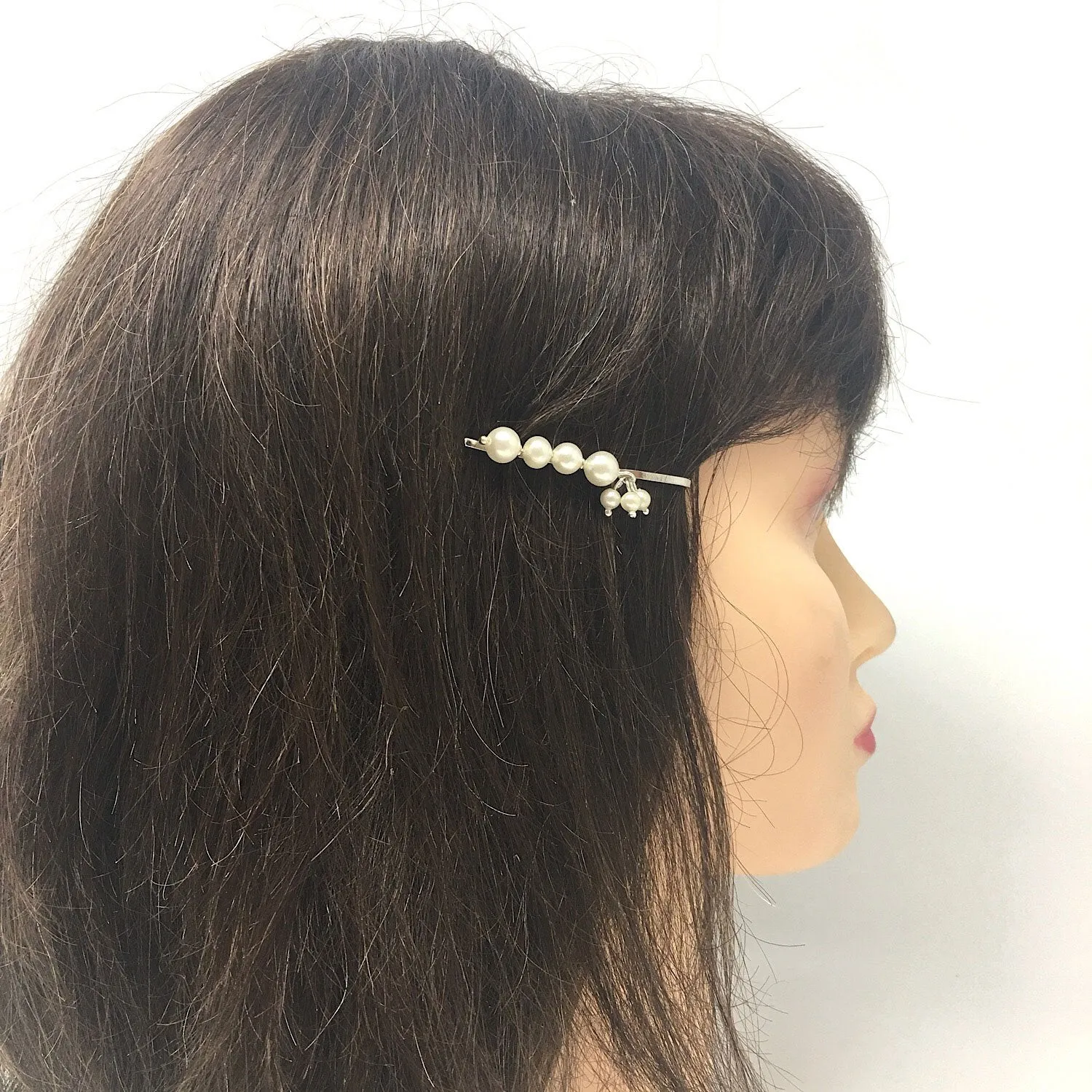 BOBBI vintage pearl silver hair pin