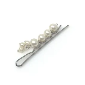 BOBBI vintage pearl silver hair pin