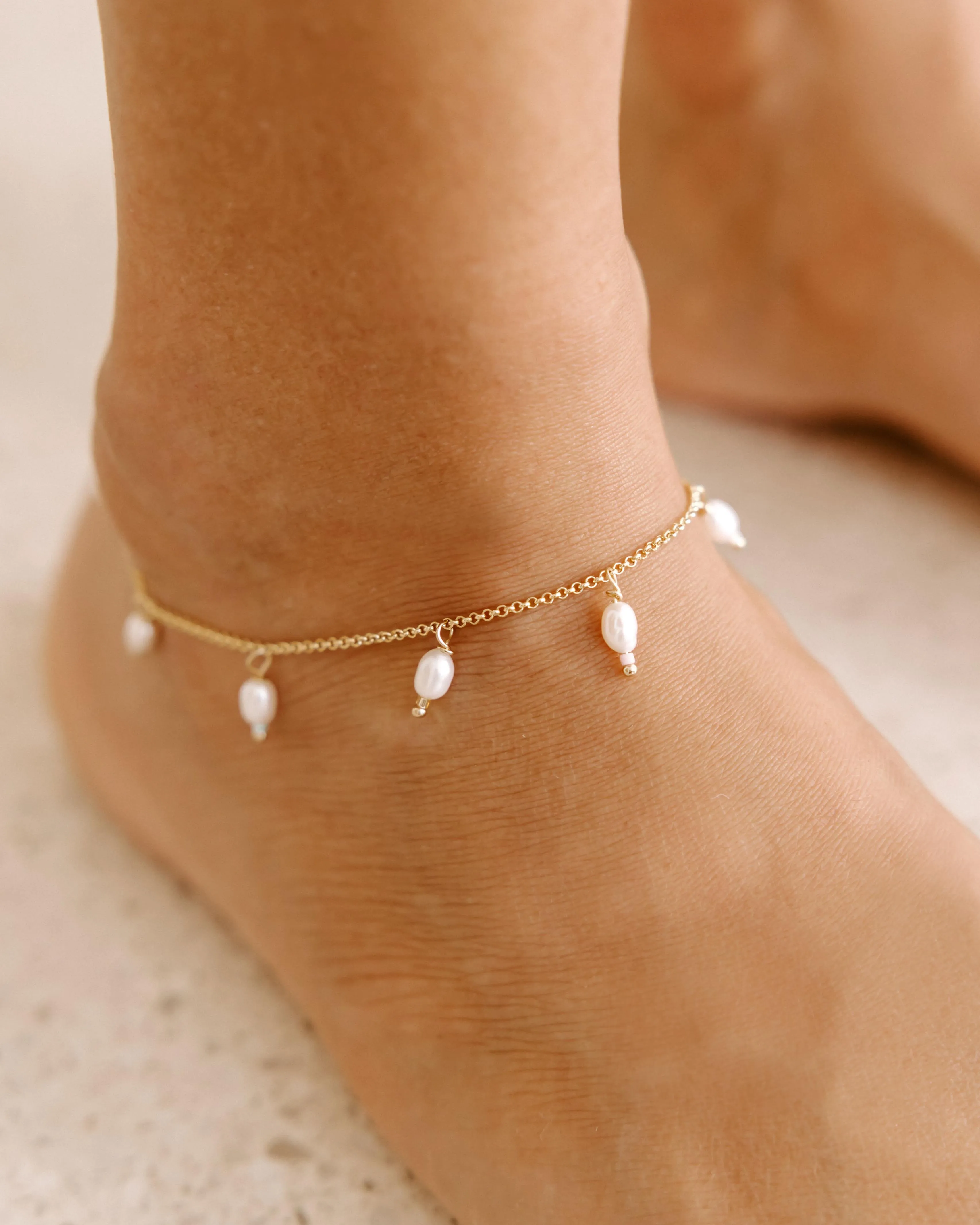 CAPELLA - PEARL BRIDAL ANKLET