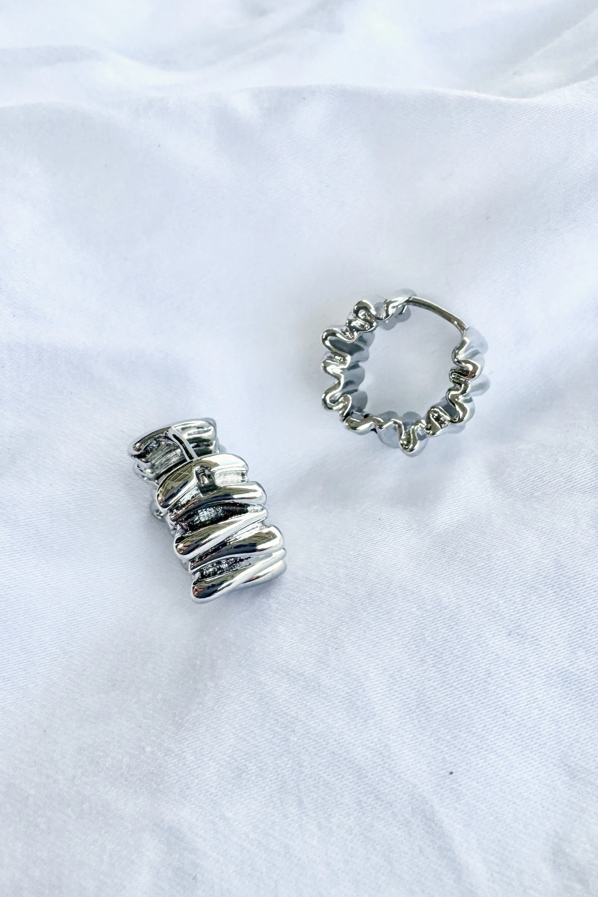 Chelsea Earrings, Silver