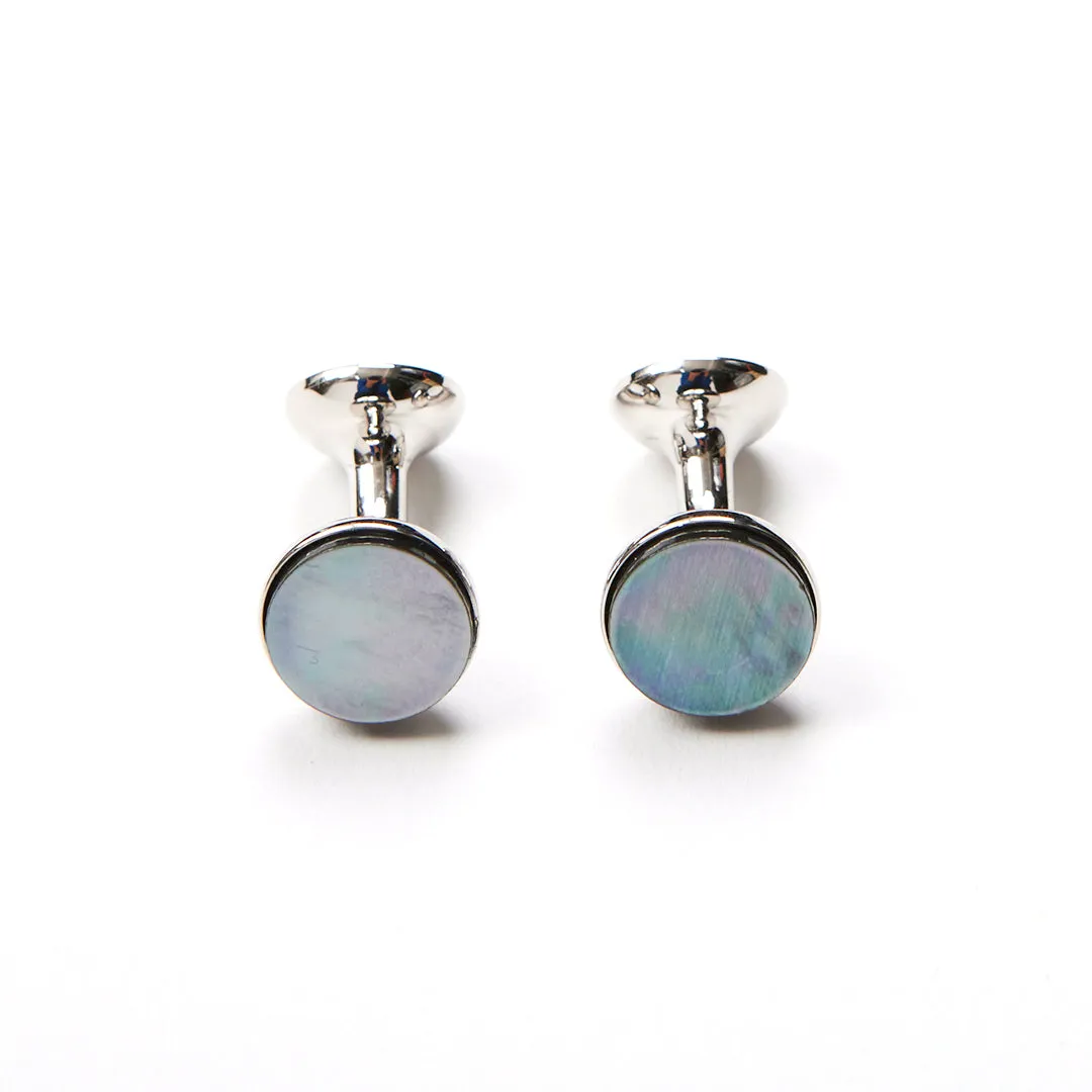 Codis Maya Smokey Mother Of Pearl Bow Cufflinks