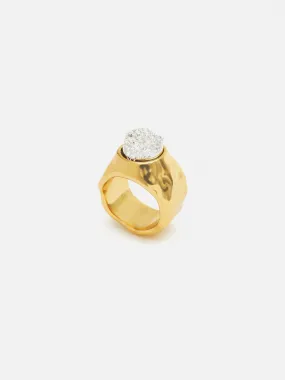 Collagerie Rock Crystal Ring | Gold