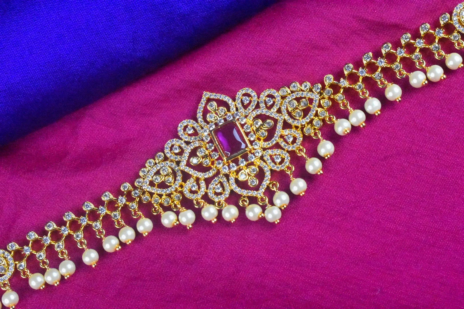 Cz Chain Vaddanam By Asp Fashion Jewellery