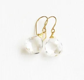 Earrings Kala - Crystal quartz  (E246)