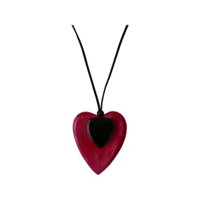 Eden Heart Necklace in Pink