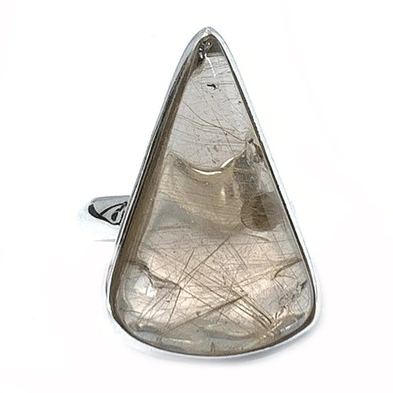 Eesha Rutilated Quartz Teardrop Ring