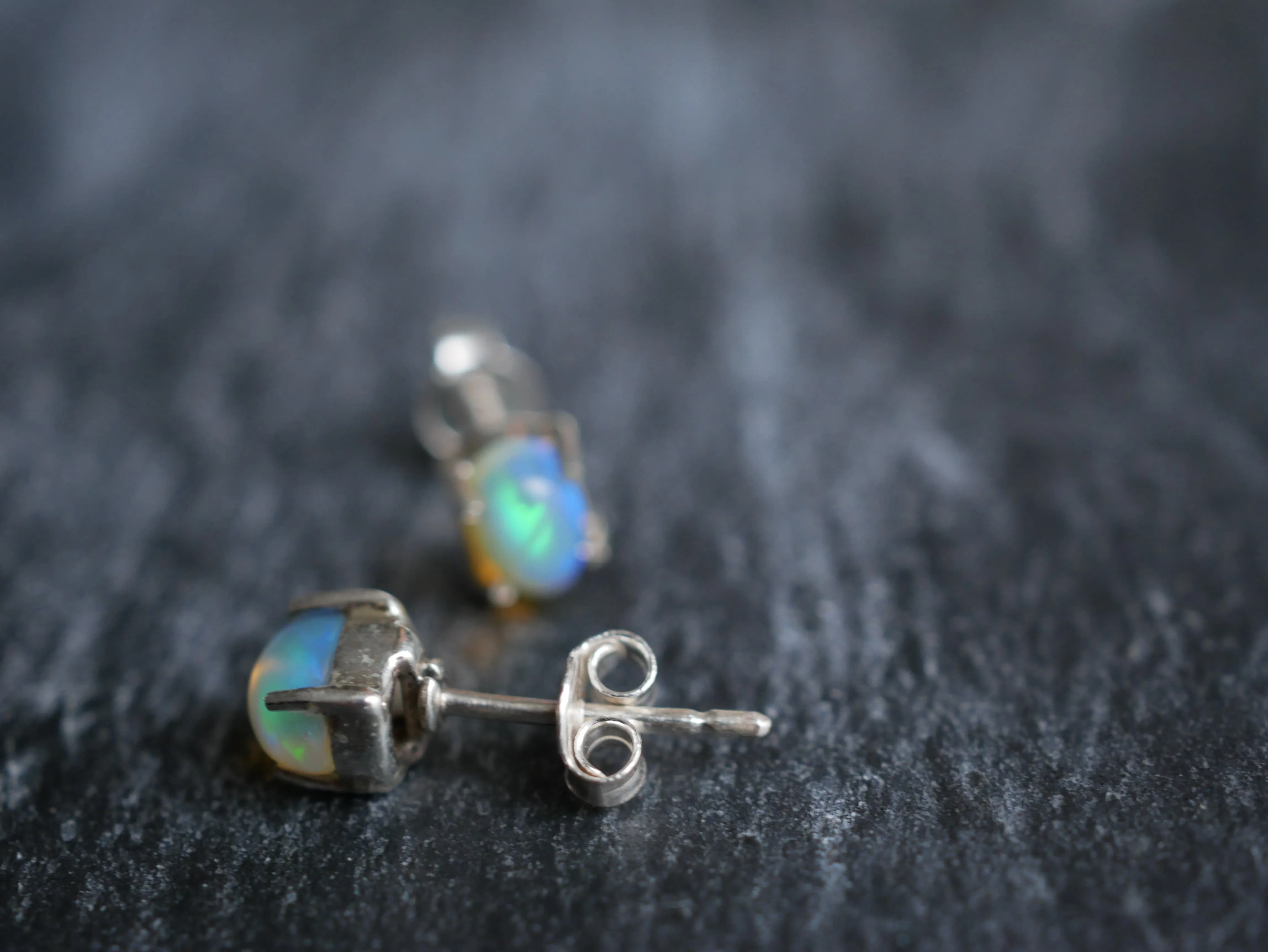 Ethiopian Opal Sanaa Studs