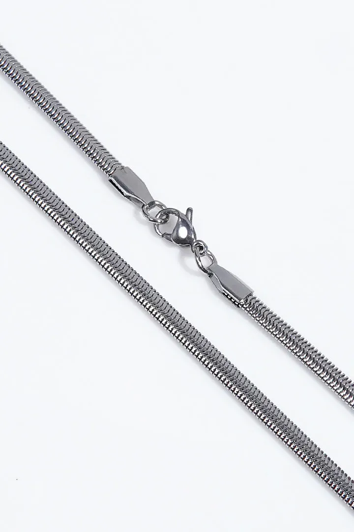 Flat Snake Chain - Silver