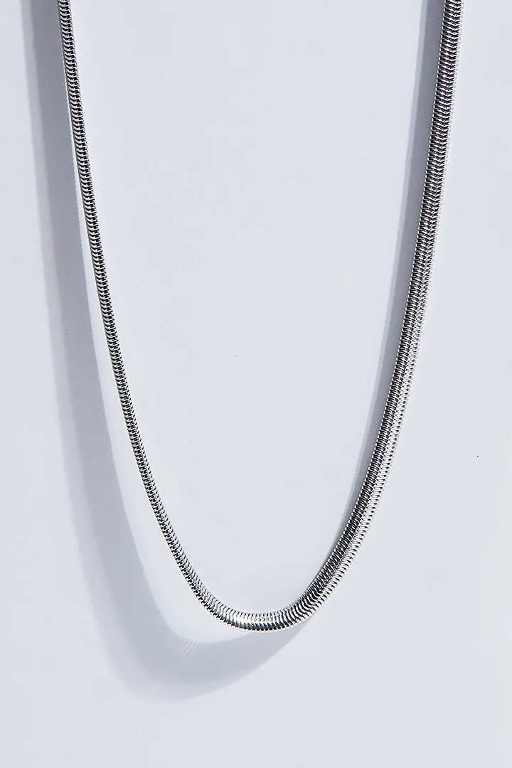 Flat Snake Chain - Silver