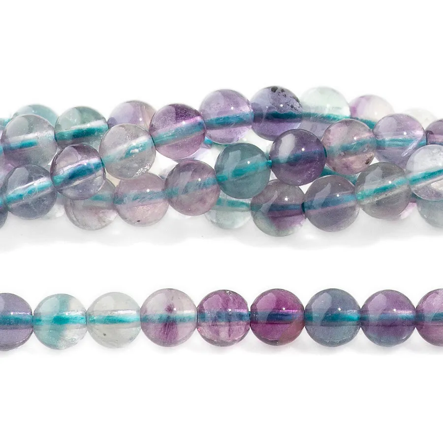 Fluorite 4mm Round A Grade - 15-16 Inch