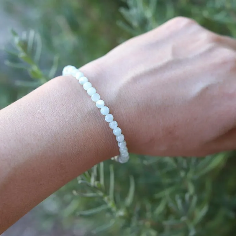 Green Moonstone Delicate Bracelet