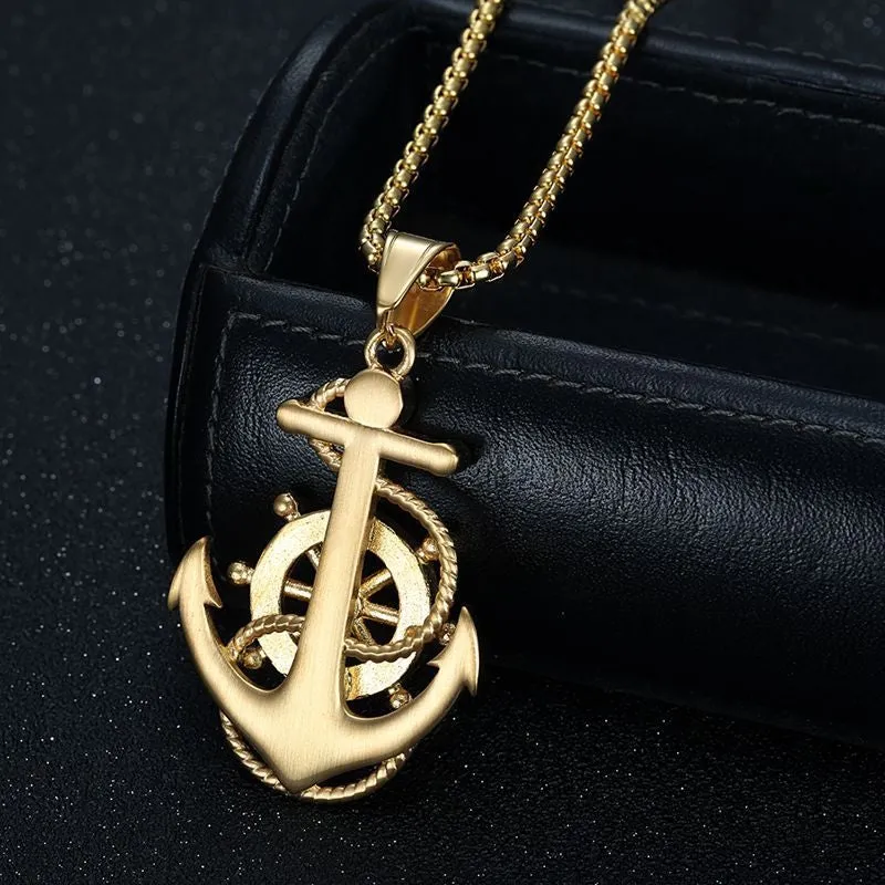 Hip Hop Diamond Anchor Pendant Zircon Pendant