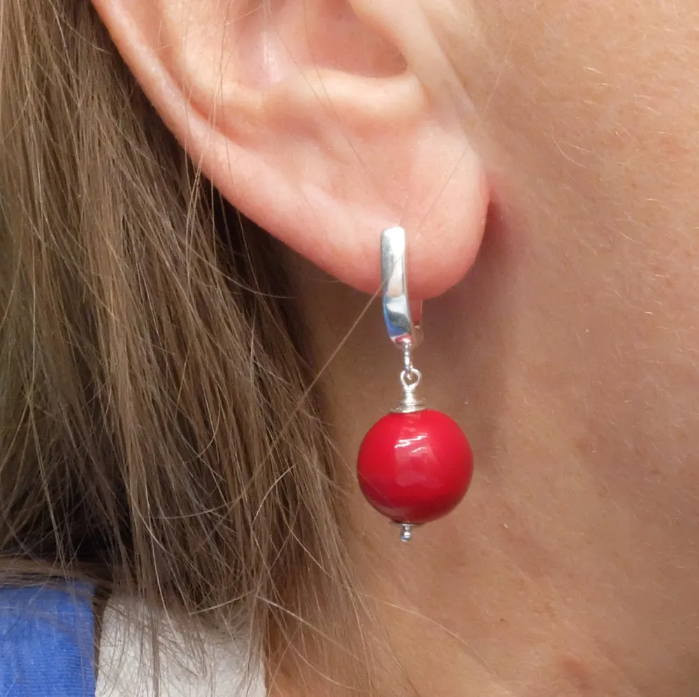 holly berry earrings