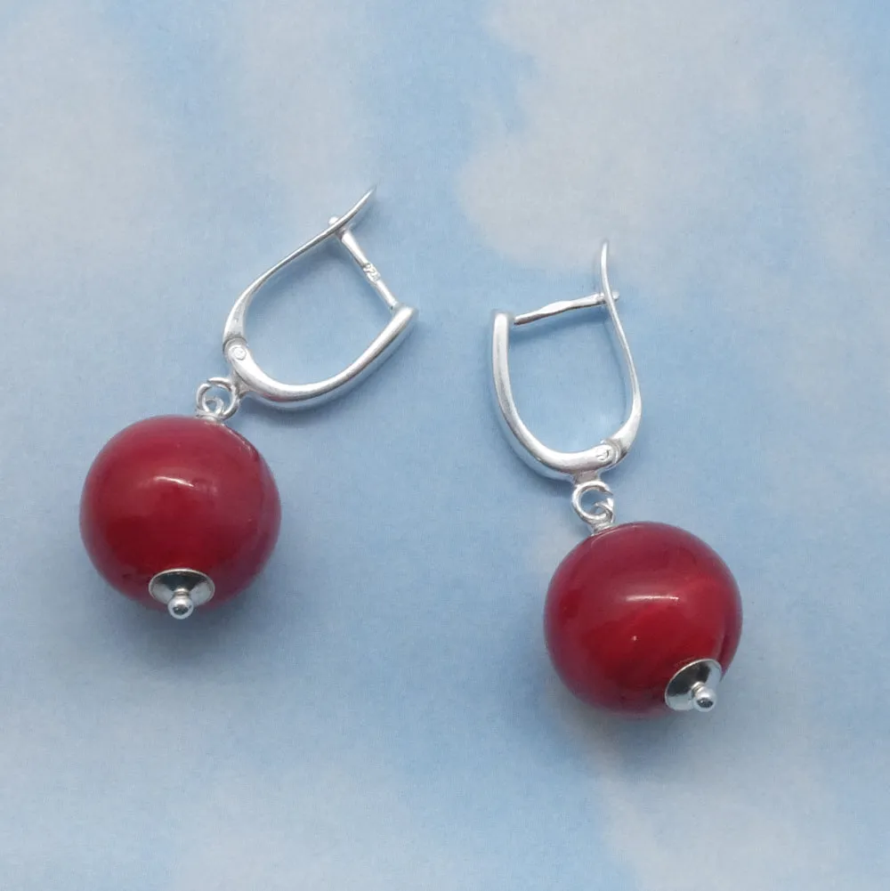 holly berry earrings