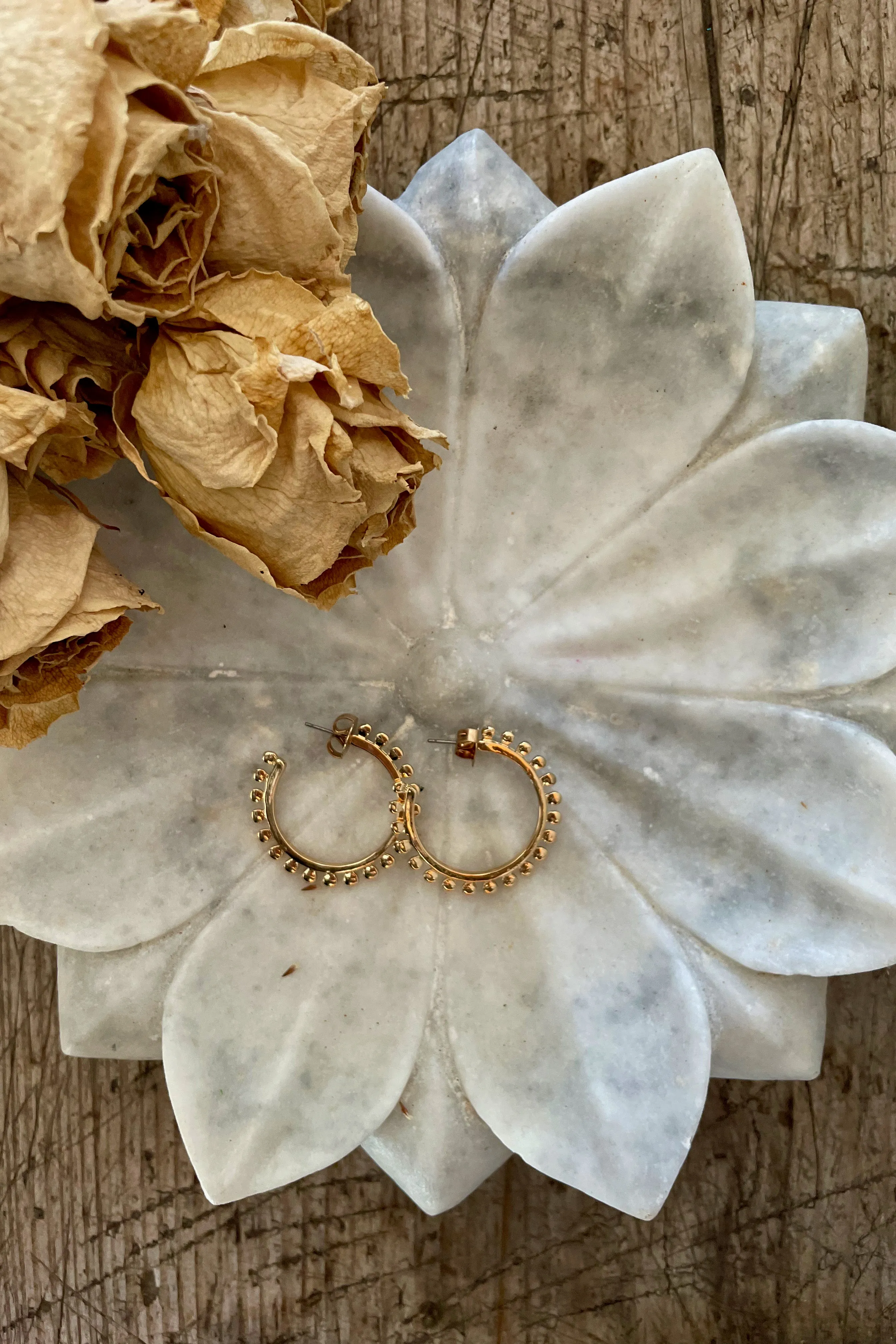 Holly Hoop earrings - Gold