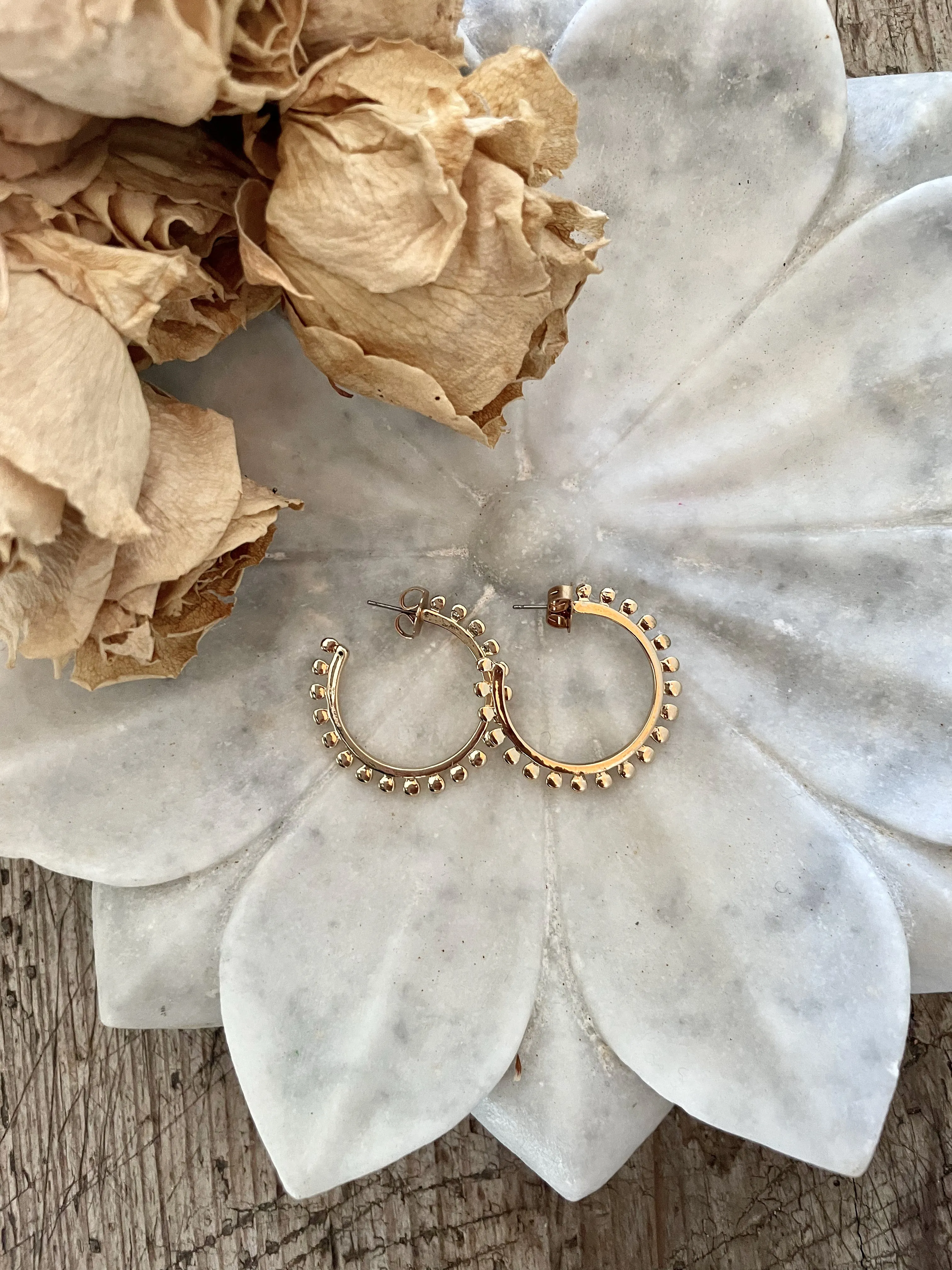 Holly Hoop earrings - Gold