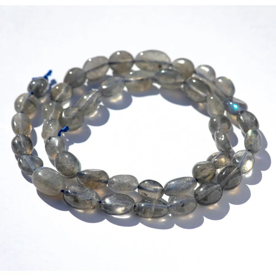 Labradorite 7x9-8x10mm Pebble A Grade - 15-16 Inch