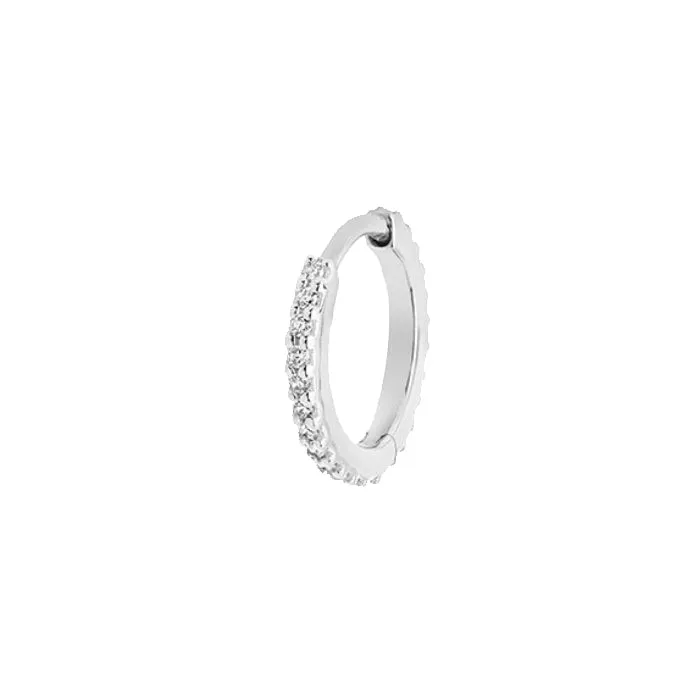 MBF Diamond Huggie  7, 14k White Gold