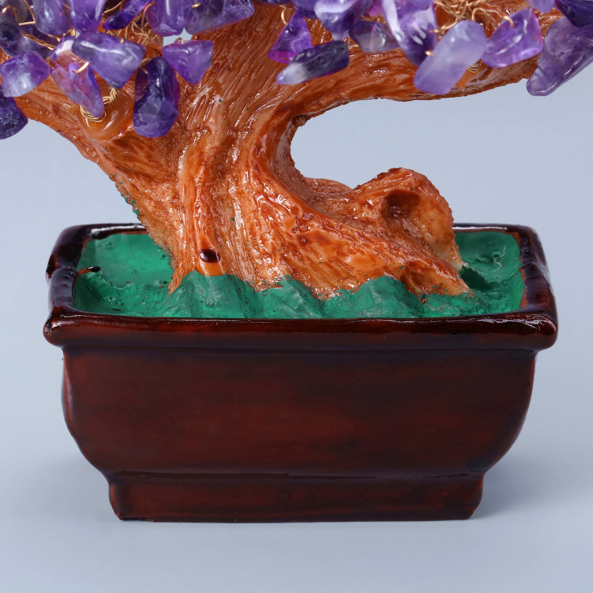 Natural Crystals Money Tree Feng Shui Ornament 6.3'' | Jovivi