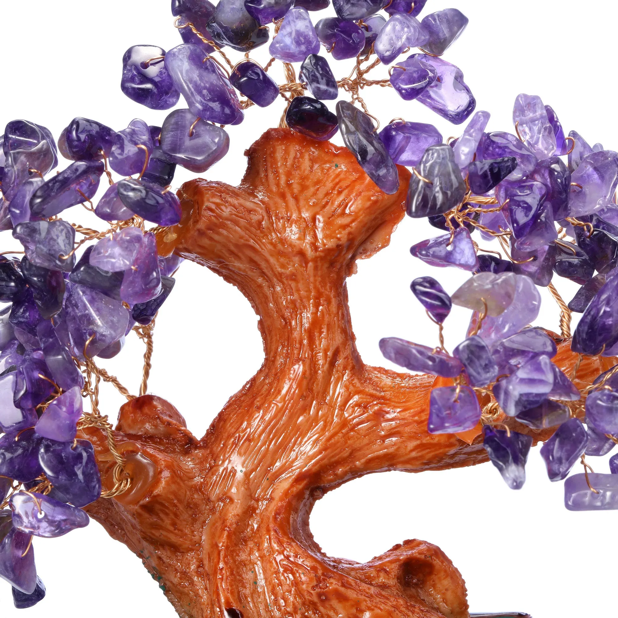 Natural Crystals Money Tree Feng Shui Ornament 6.3'' | Jovivi