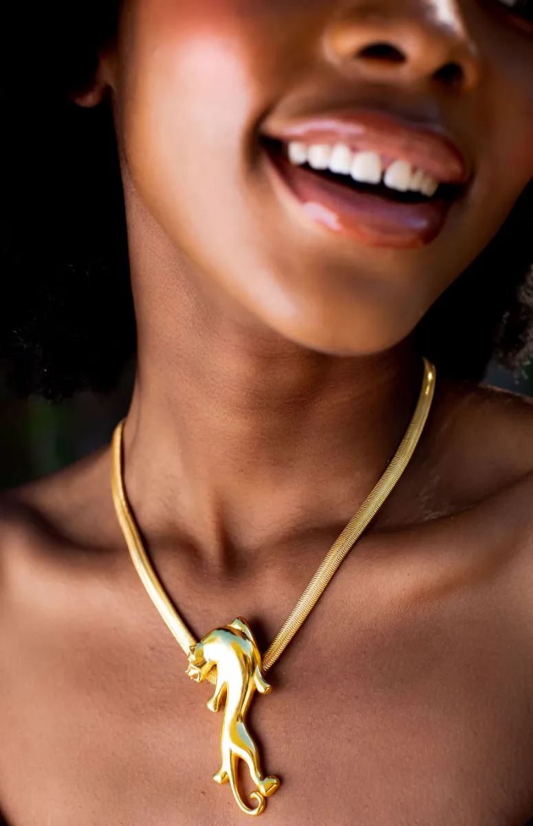 Omolola Leopard  Necklace