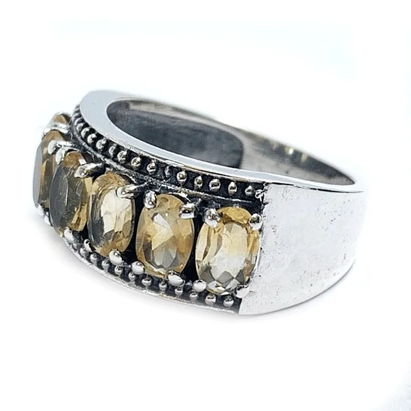 Pampa Citrine Gemstone Ring