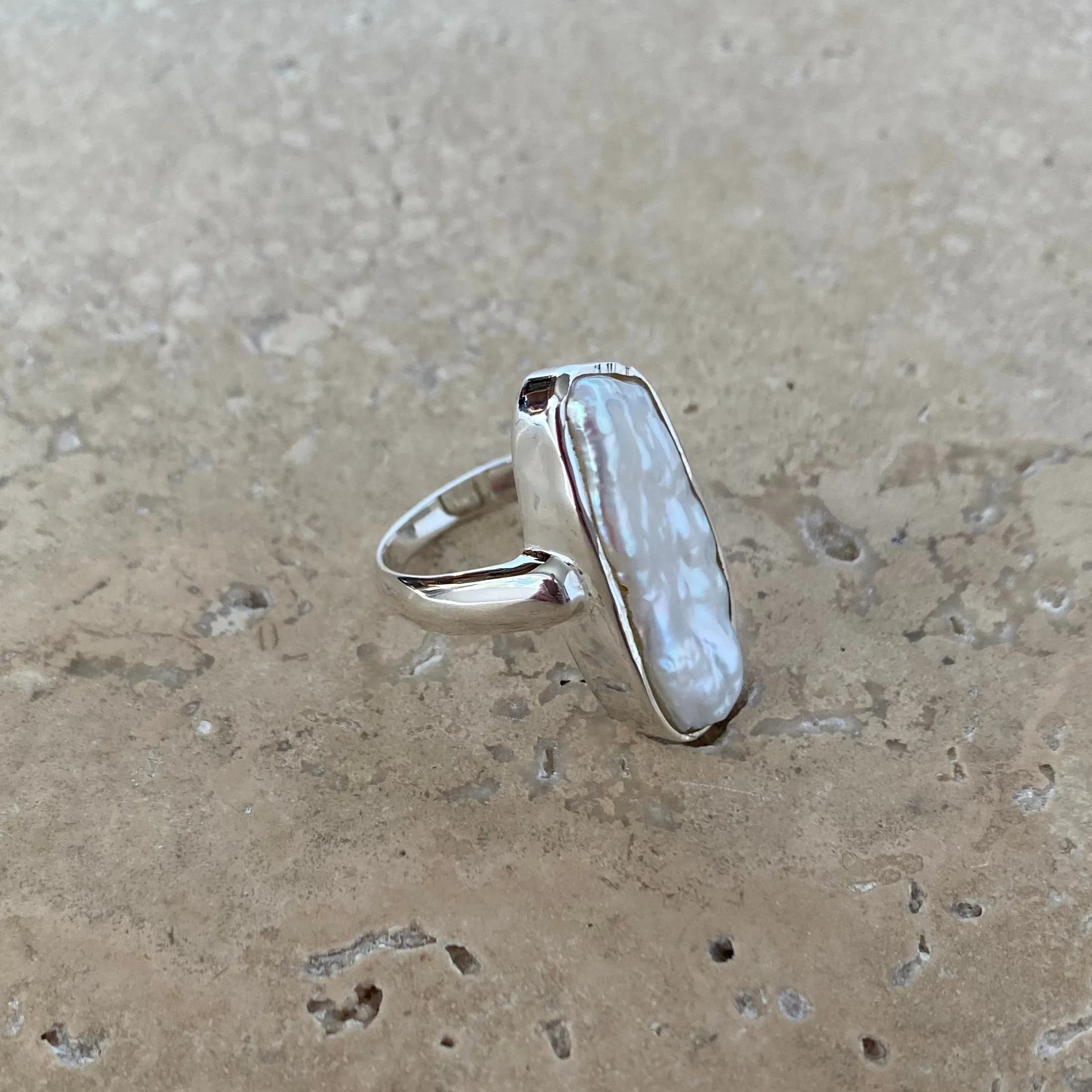 Pearl Natural Form Ring