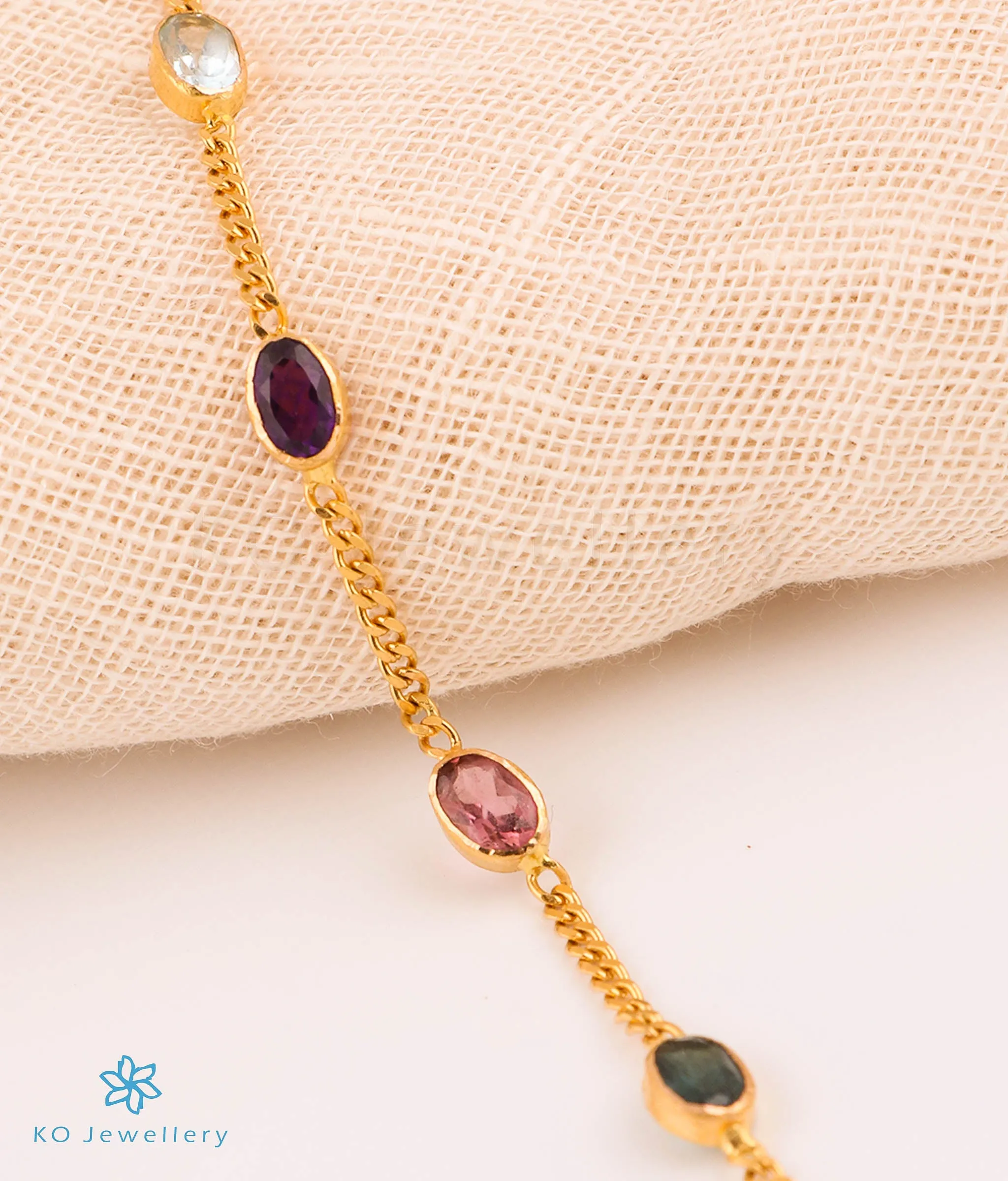 Precious Tourmaline Bracelet in 22KT Gold