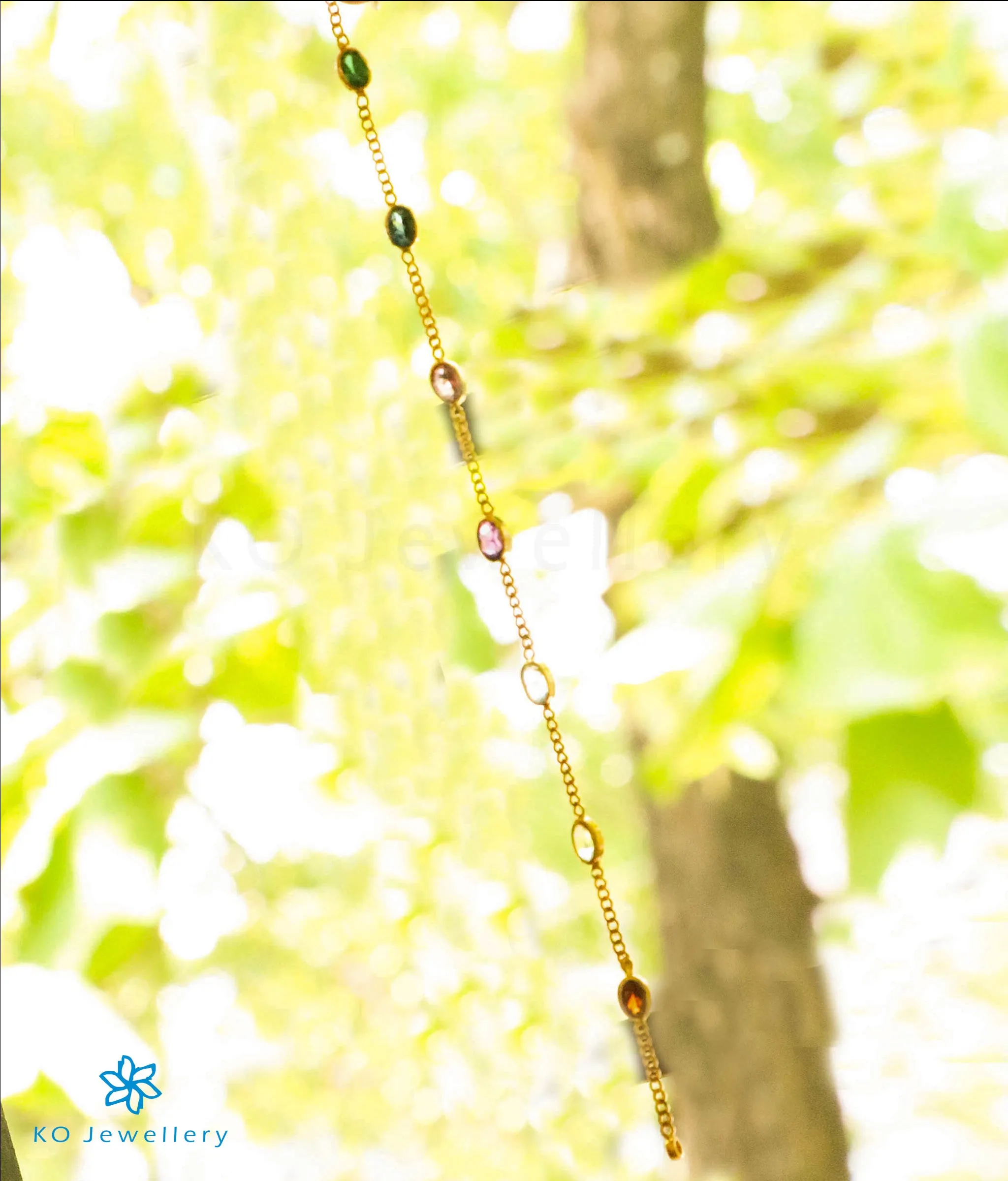 Precious Tourmaline Bracelet in 22KT Gold