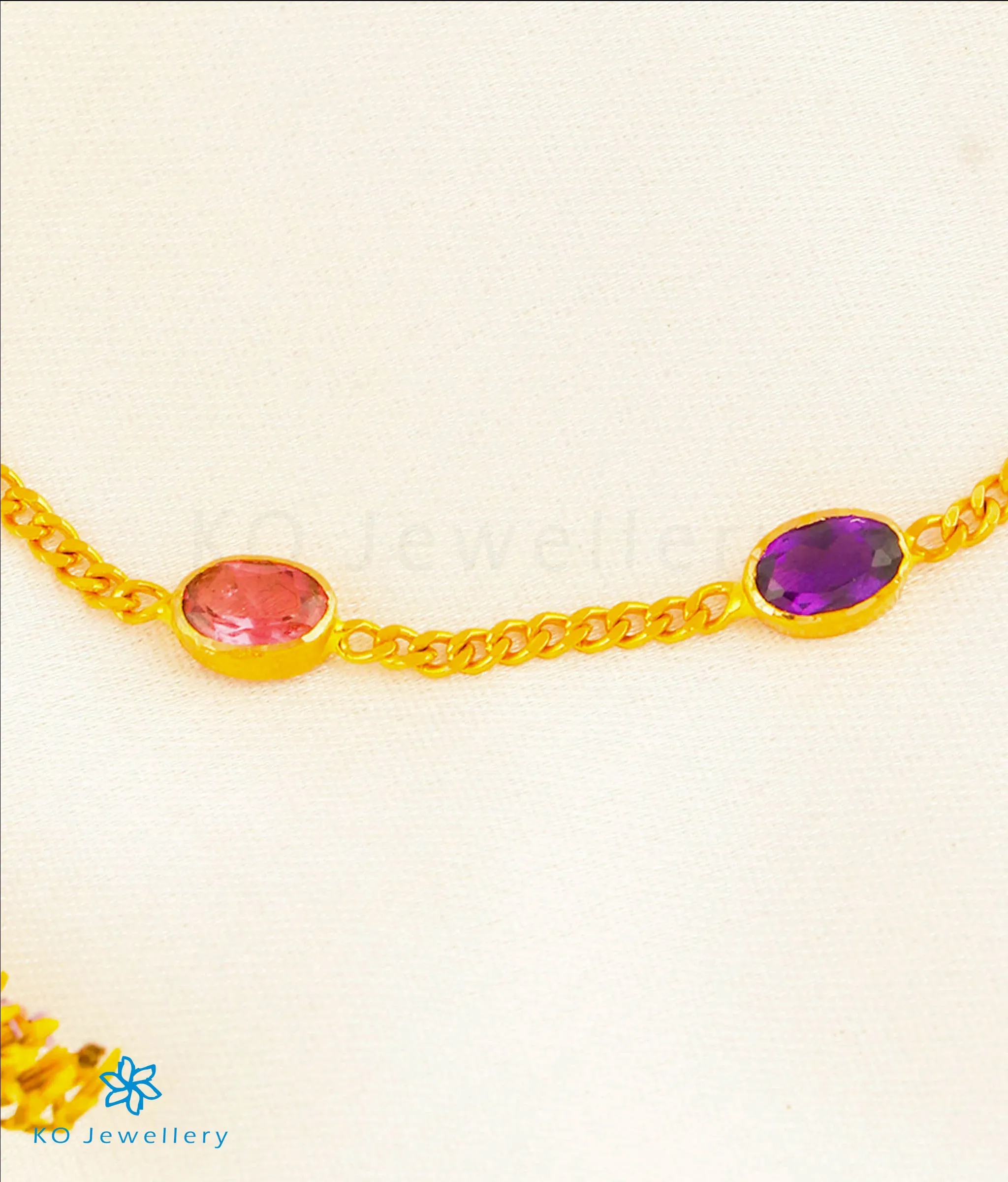 Precious Tourmaline Bracelet in 22KT Gold