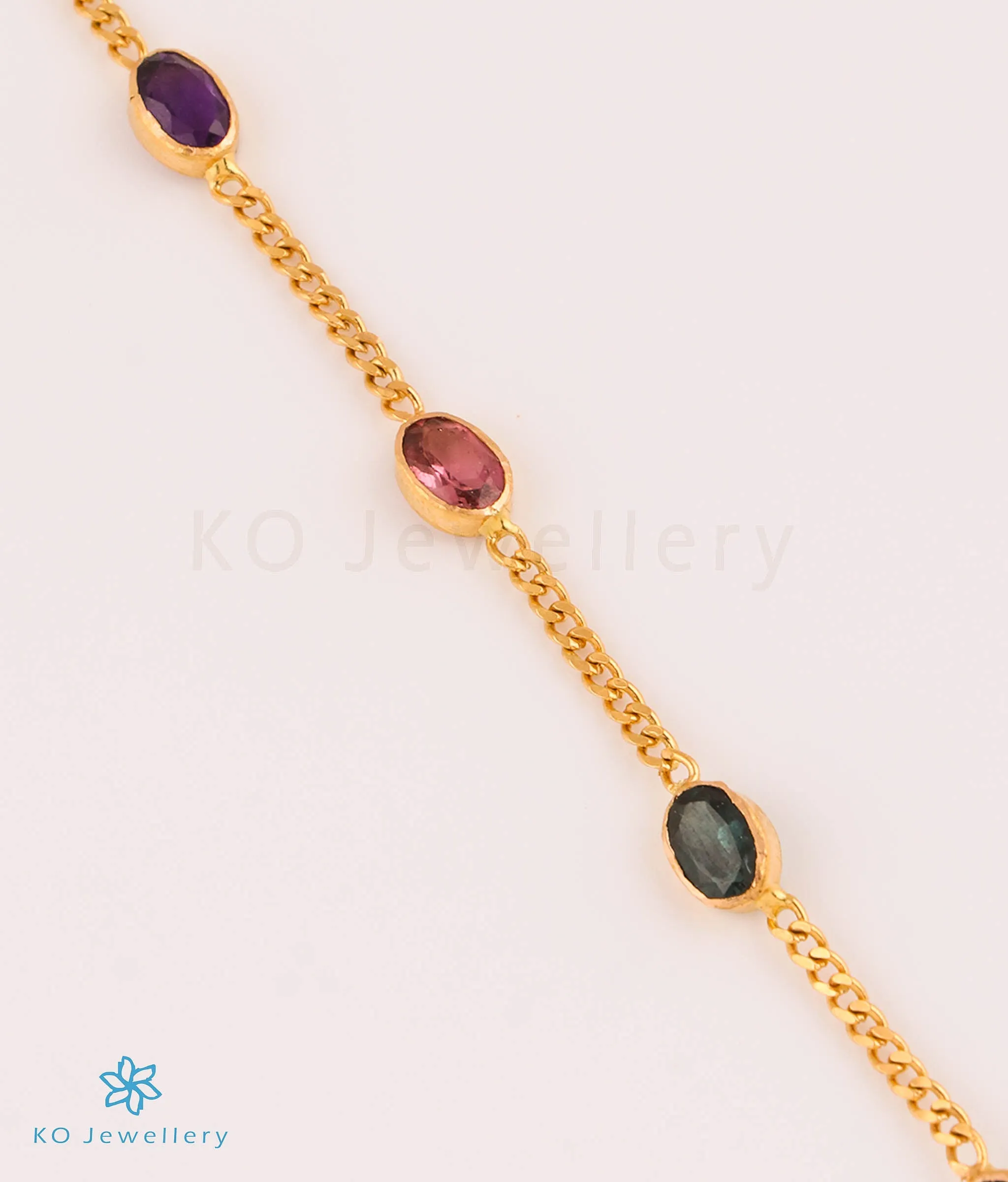 Precious Tourmaline Bracelet in 22KT Gold