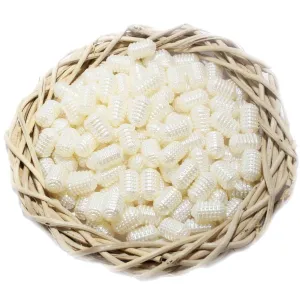 Premium ABS Pearl Beads 8x14mm - Perfect for Crafts, Trousseau Packing & Decorations | 500g Pack