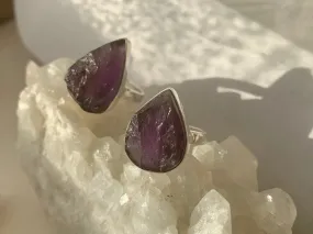 Raw Amethyst Akoni Ring - Drop